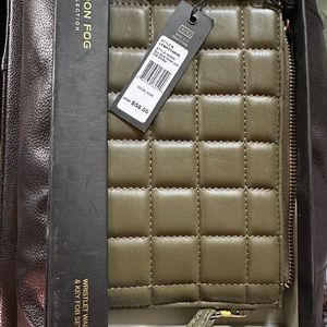 London fog army green Wristlet and keychain